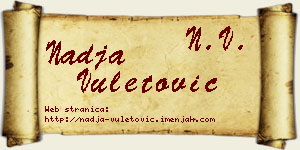 Nadja Vuletović vizit kartica